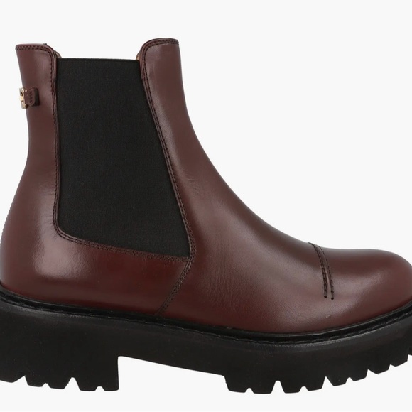 NWT Ferragamo Men’s George 2 Brown Leather Chelsea Boots US Men’s 9.5 - Picture 4 of 4